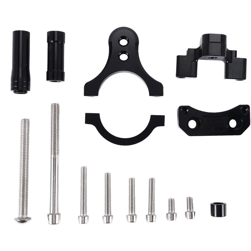 Steering Damper Stabilizer Kit Cnc - Kit de Suporte para Amortecedor de