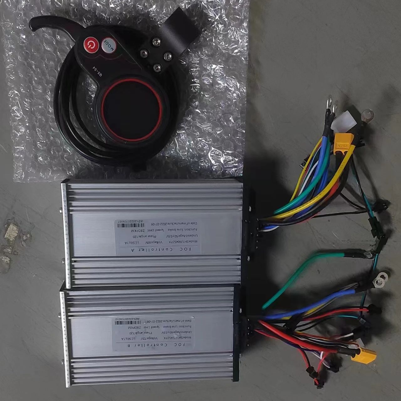 JBZN 60V 72V 50A Scooters elét - 72V 45A Dual Controller avaliação e preço