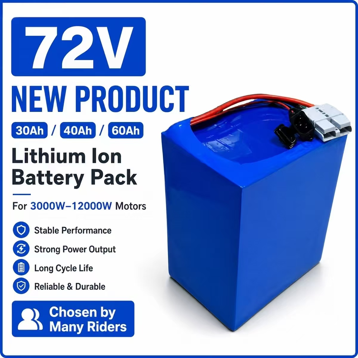 Bateria de íon de lítio 72V 30 - 72V 30Ah Lifepo4 Battery Pack avaliação e preço
